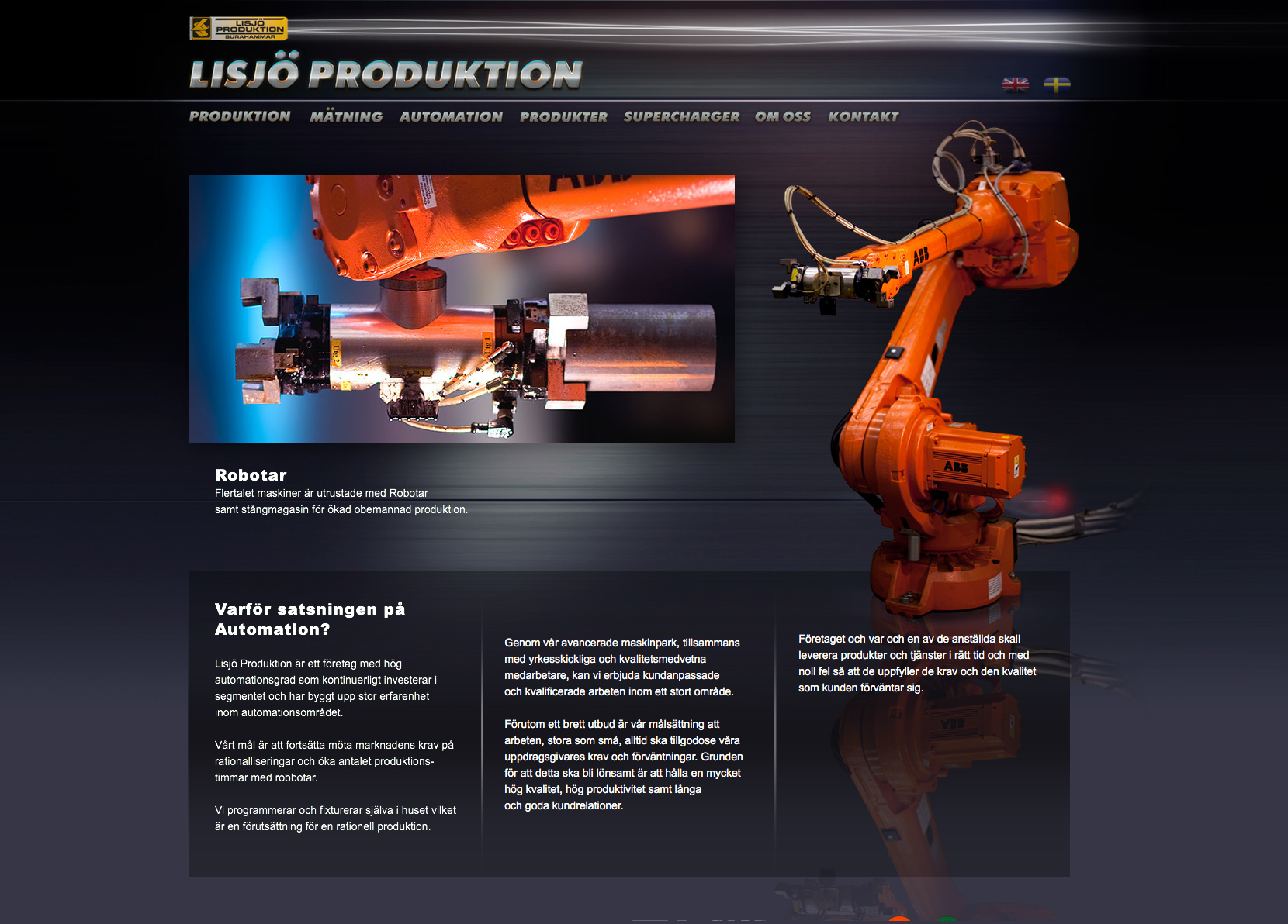 Lisjö Produktion hemsida automation Alexa Produktion